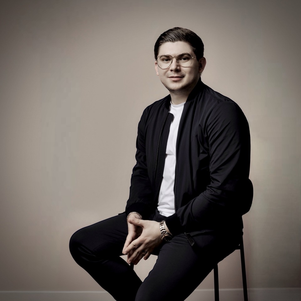Rustam Kakharov, Founder and CEO of REFINED Properties, studio portrait